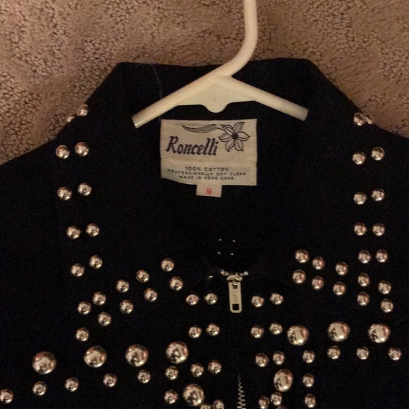 SOLD || 70s Authentic Roncelli Studded Denim Set - Picture 8 of 8